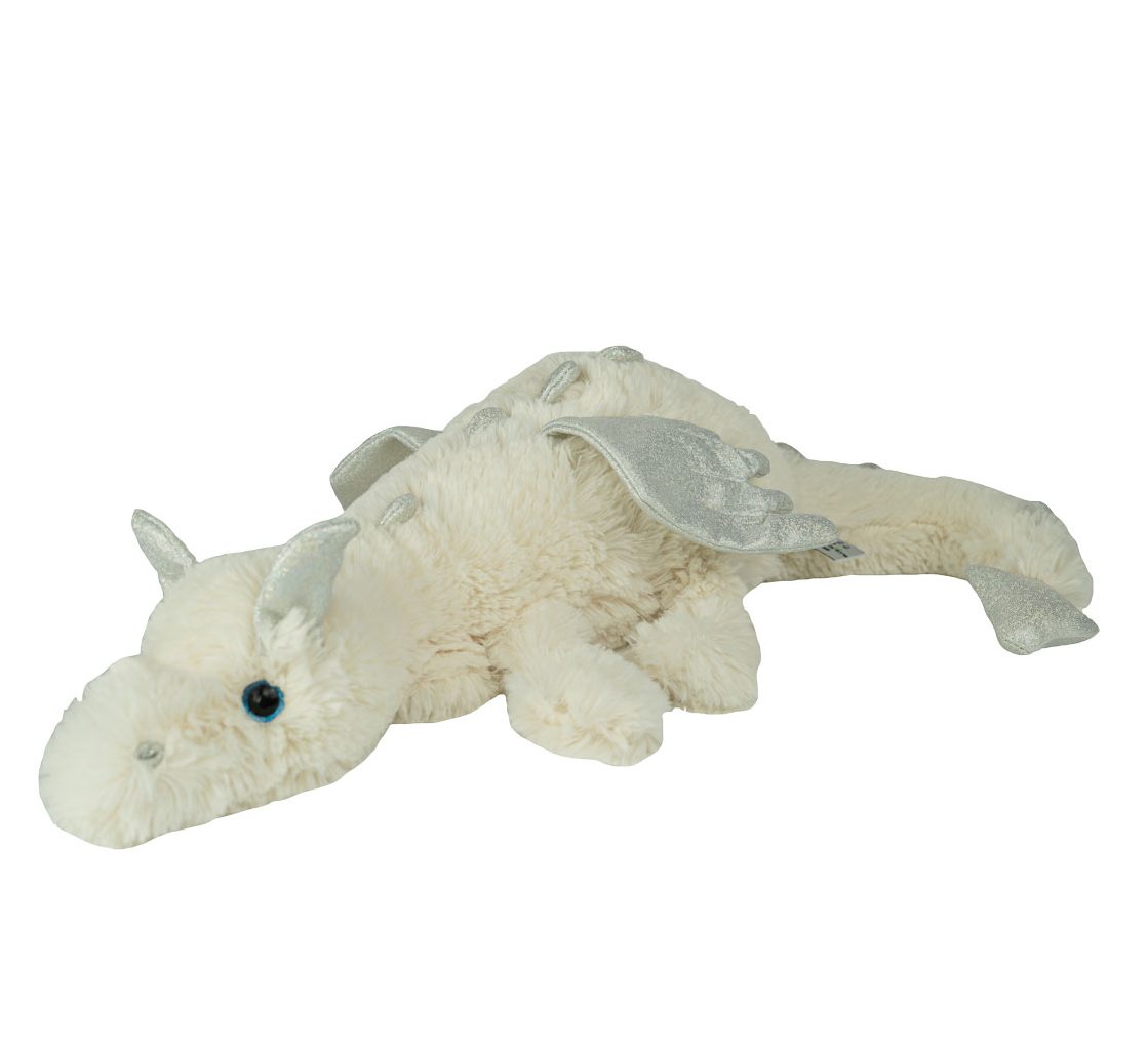 Cloud the White Dragon 16-Inch Plush Toy – Soft Stuffed Dragon