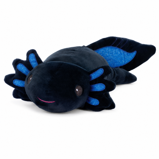 Snugglies Black Axolotl Plush Stuffed Animal 10.5 INCH Soft Axolotl Plush Toy Gift for Ḳids
