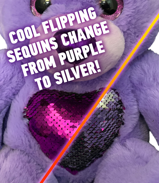 Glitz the Purple Bear 8 inch