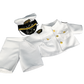 Brown Bear 8 Inch Plush with Navy Whites Uniform
