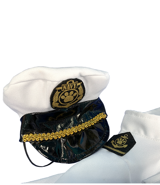 Navy Whites Uniform 8 Inch