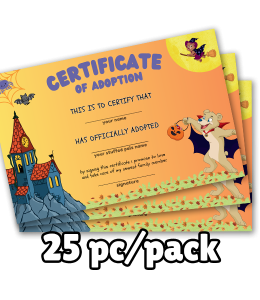 Spooky Adoption Certificates – Personalized Pet or Plush Adoption Gift