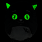 Boo the Black Cat Stuffa Squishie (with glow in the dark eyes)