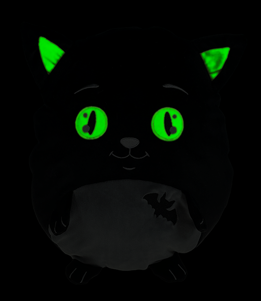 Boo the Black Cat Stuffa Squishie (with glow in the dark eyes)