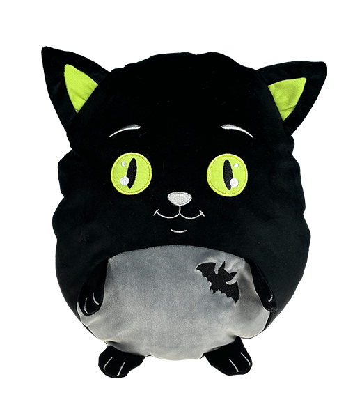 Boo the Black Cat Stuffa Squishie (with glow in the dark eyes)