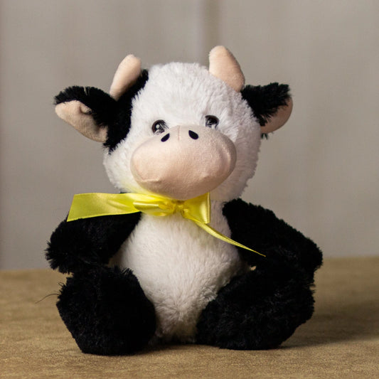 7 Inch Adorable Cow Plush Toy – Soft Stuffed Animal for Kids & Gifts