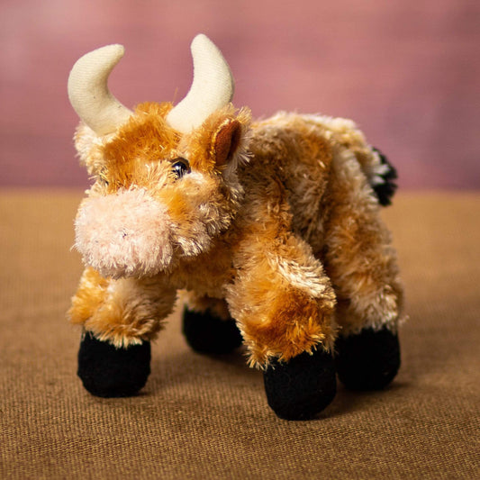 7 Inch Longhorn Plush – Soft & Cuddly Stuffed Animal Toy