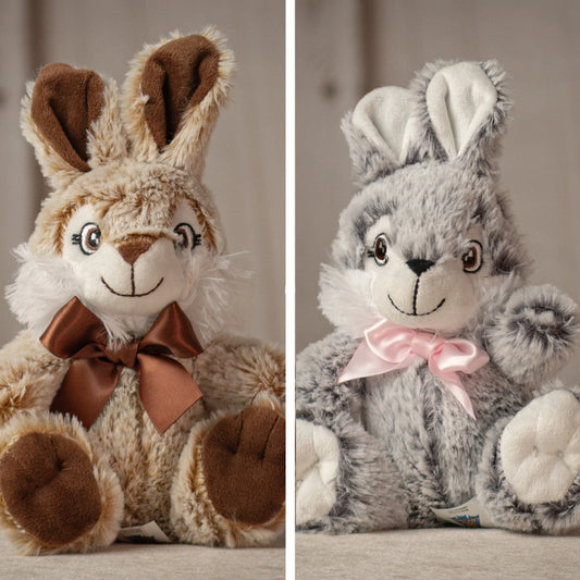7 Inch Sitting Bunny Duo Plush Toys – Small Stuffed Animals for Kids & Collectors