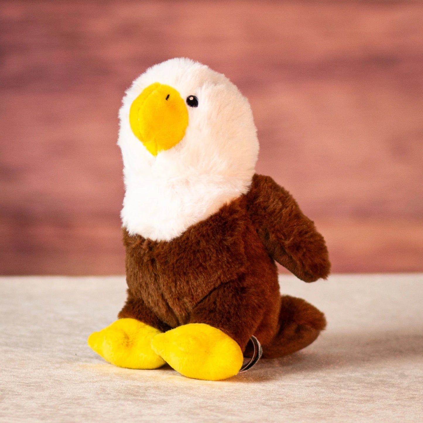 7 Inch Small Recycled Bald Eagle Plush Toy – Stuffed Animal for Kids & Collectors