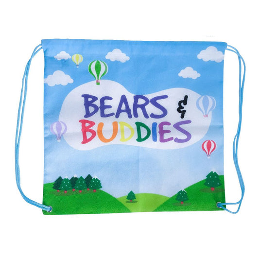 Plush Toy Drawstring Bag for Kids - Bears & Buddies Storage and Activity Bag