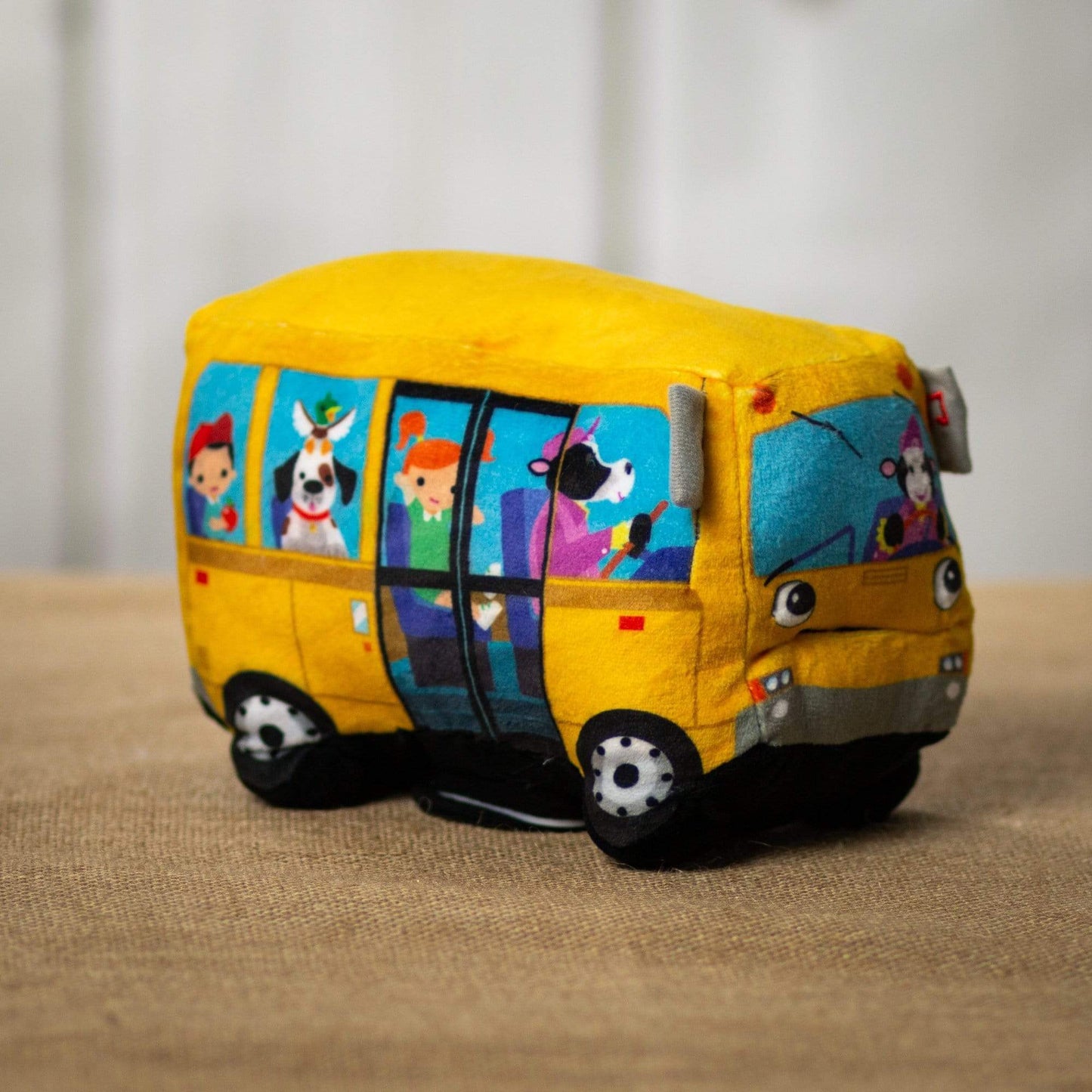 “Musical Schoolbus Plush Toy 8 Inch – Soft Stuffed Animal”