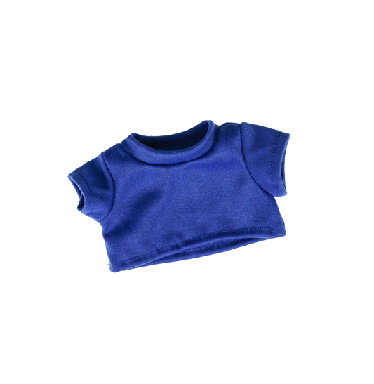 8-Inch Royal Blue T-Shirt for Stuffed Animals – Plush Toy Outfit