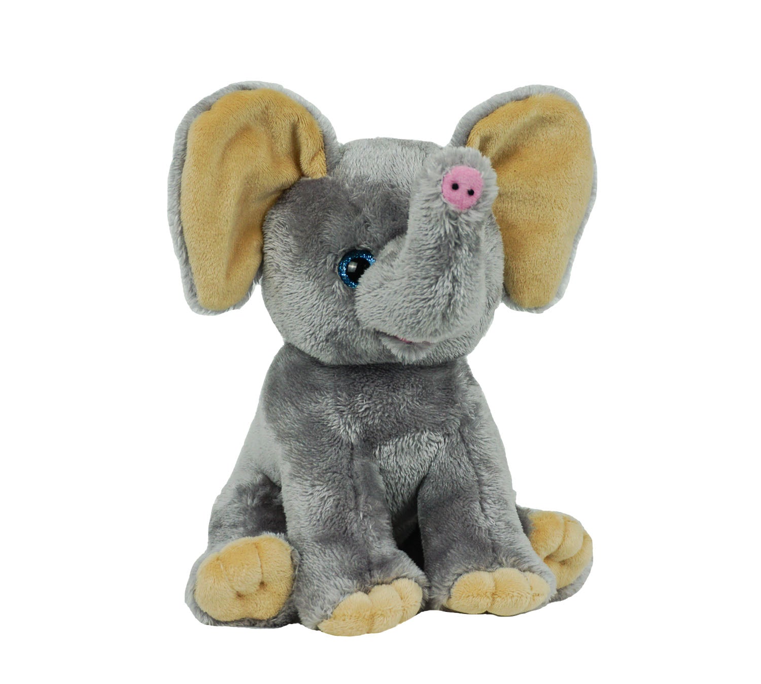 8-inch Ellie the Elephant stuffed animal – soft plush toy with floppy ears and embroidered eyes