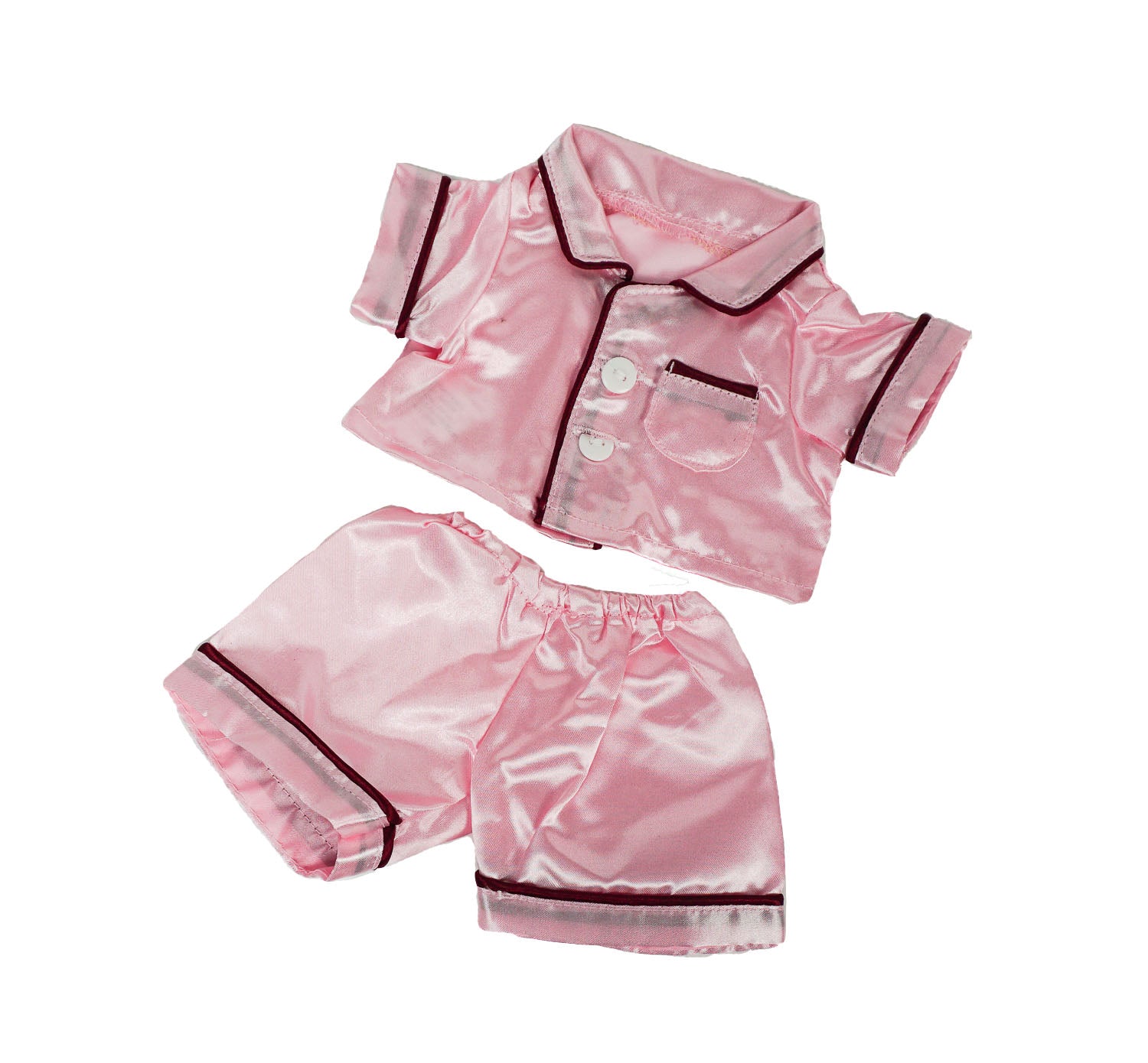 8-Inch Pink Satin PJ’s for Stuffed Animals – Plush Toy Sleepwear