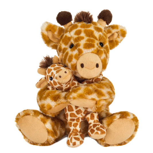 10 Inch Mom and Baby Giraffe Stuffed Animal