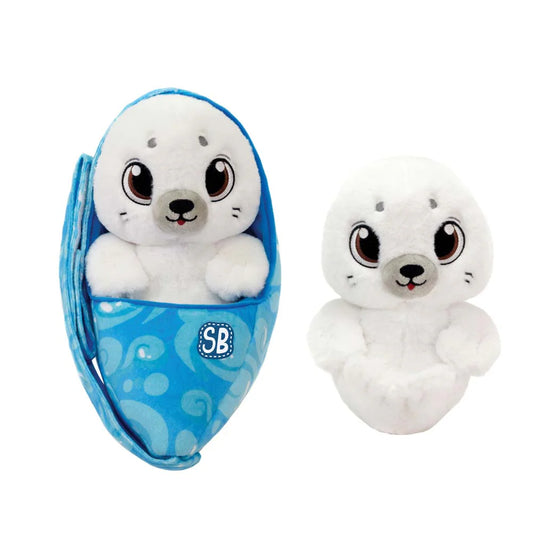 Swaddle Babies 9-Inch Plush Seal with Sling - Soft and Cuddly Baby Toy