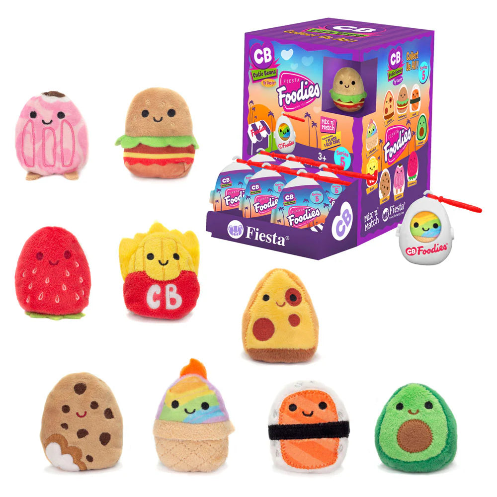 Assorted Cutie Beans 3-Inch Foodie Plush - 9 Cute Food Characters