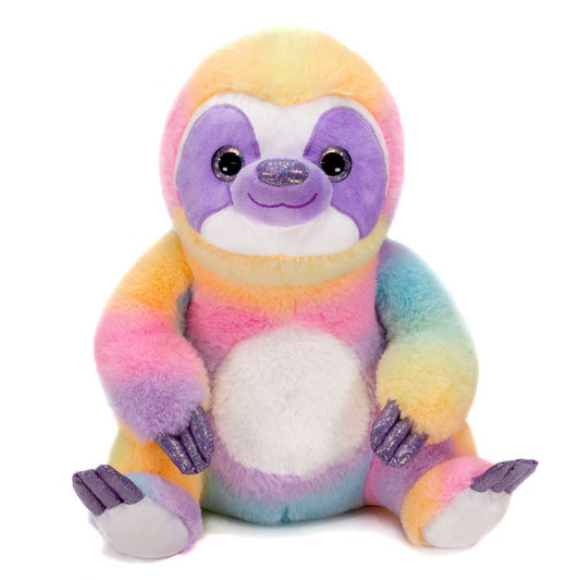 13.5 Rainbow Sloth Plush - Colorful and Cute Stuffed Animal Toy