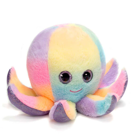 Colorful 7-Inch Rainbow Sherbet Octopus Stuffed Animal - Ideal Gift for Kids and Collectors