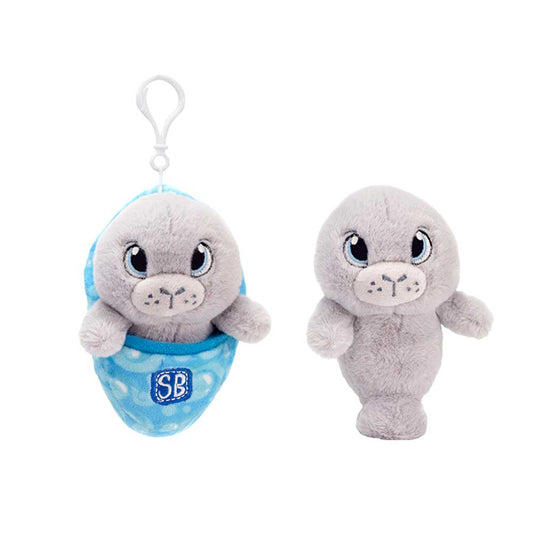 4.5-Inch KC Manatee Pocket Swaddle Plush