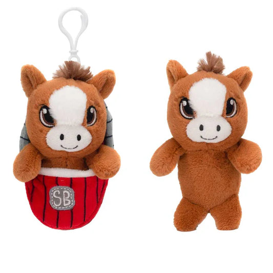 “Pocket Swaddles 4.5 Inch Horse Plush Keyclip – Mini Stuffed Animal”