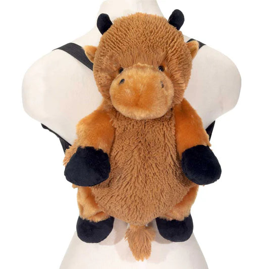 16 Inch Bison Plush Backpack – Cute Stuffed Animal School Bag