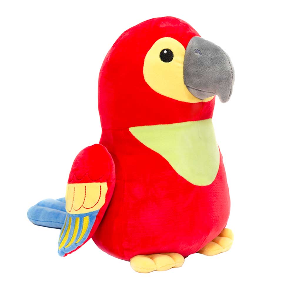 12-Inch Huggy Huggables Macaw - Soft Cuddly Plush Toy