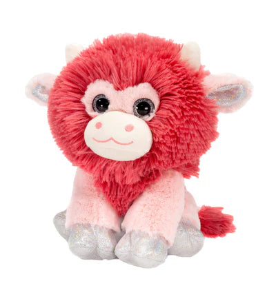 Cotton Candy Bison Plush Toy - 10 Inch Cute Stuffed Animal for Kids