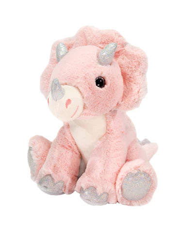 10 Plush Triceratops Toy - Cute Cotton Candy Dinosaur for Playtime