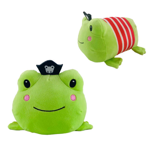 “8 Inch Lil’ Huggy Pirate Frog Plush – Cute Stuffed Animal Toy”