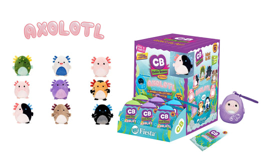 3-Inch Axolotl Plush Cutie Beans – 9 Assorted Cute Designs for Collecting