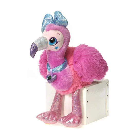 Sparkle Starz Stella 8 Inch Sitting Flamingo Plush – Cute Stuffed Toy
