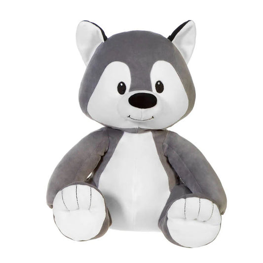 12.5-Inch Huggy Huggables Wolf - Soft Cuddly Plush Toy