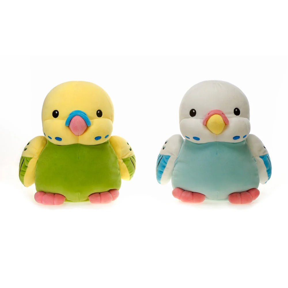 12-Inch Huggy Huggables Parakeets - Soft Plush Toys, 2 Assorted