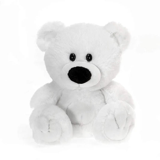 “Fiesta’s Signature 6 Inch White Sitting Bear Plush – Mini Teddy Toy”