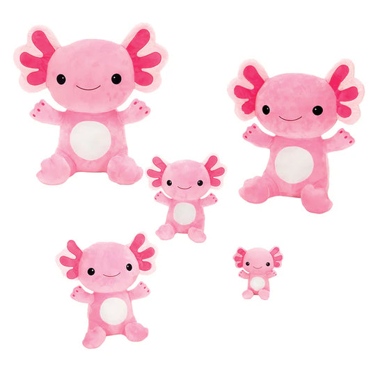 “Rose” 18.5 Inch Pink Axolotl Plush – Cute Stuffed Animal Toy