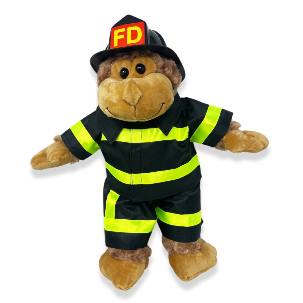 Fireman Costume for 16 Inch Stuffed Toy – Plush Firefighter Outfit