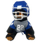 16-inch plush toy dressed in a football jersey and pants