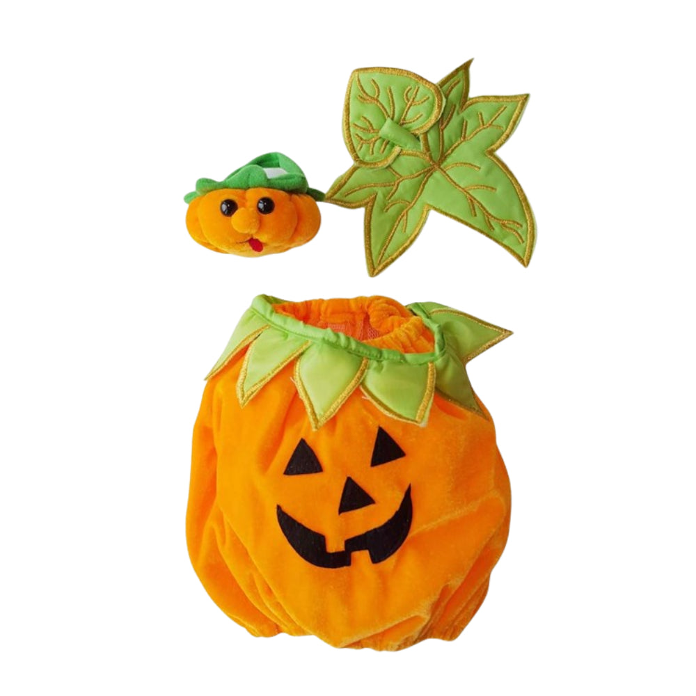 16-Inch Halloween Pumpkin Outfit for Stuffed Animals – Jack-O'-Lantern Costume