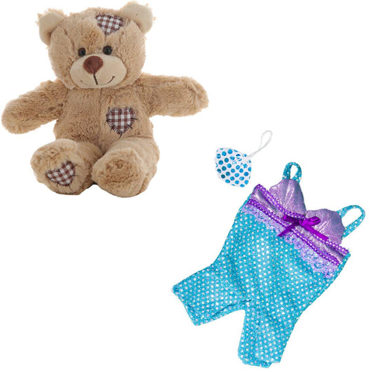 Brown Bear 8 Inch Plush with Mermaid Costume