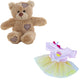Brown Bear 8 Inch Plush with Birthday Girl Outfit