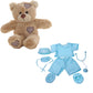 Brown Bear 8 Inch Plush with Doctor Scrubs Outfit 16 Inch