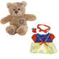 Brown Bear Plush 8 Inch with Fairy Tale Princess Dress 16 Inch