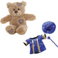 Brown Bear Plush 8 Inch with Wizard Costume & Wand 16 Inch