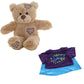 Brown Bear Plush 8 Inch with Birthday Hero Girl Tee 16 Inch