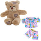 Brown Patches Bear 8 Inch Plush with Sunny Days Pink Pajamas