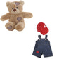 Brown Bear 8 Inch Plush with Farmer Outfit
