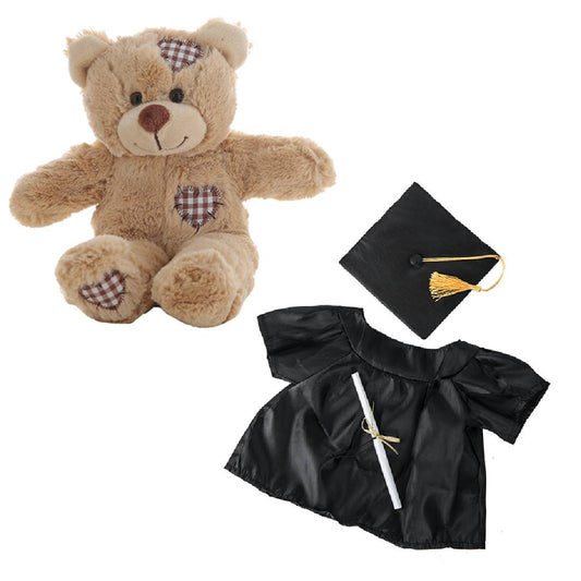 Brown Bear 8 Inch in Graduation Gown with Cap & Tassel