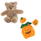 Brown Bear 8 Inch in Pumpkin Jack-O-Lantern Costume
