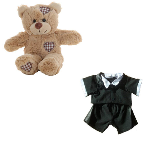 Brown Bear 8 Inch in Tuxedo with Bow Tie